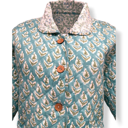 Tiffany Blue Reversible Boxy Jacket