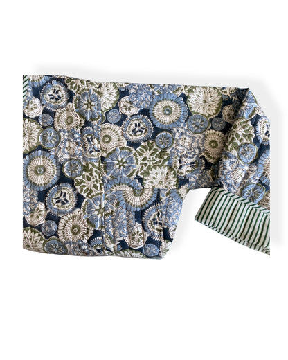 Blue Daisies Flora Quilted Jacket