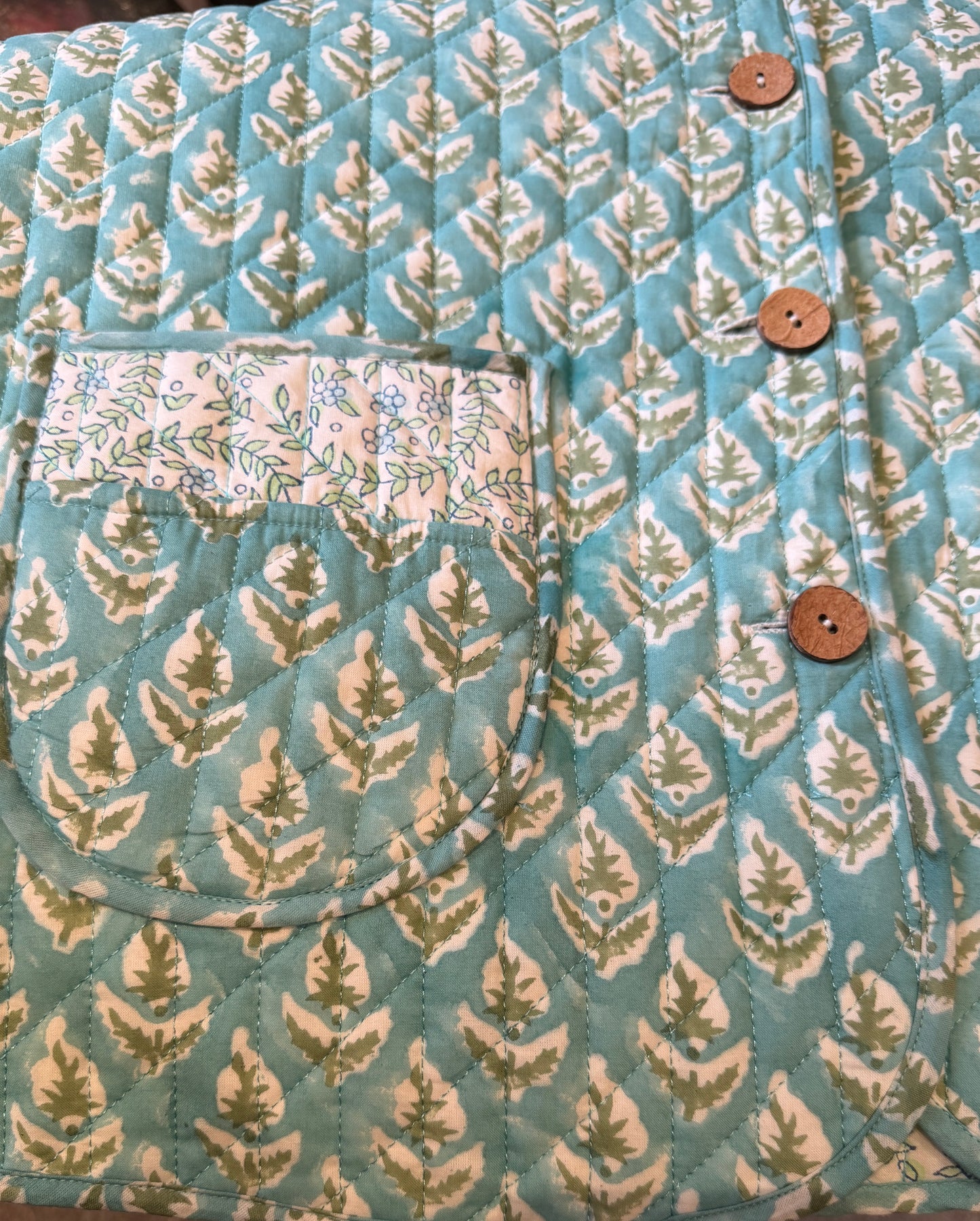 Tiffany Blue Reversible Boxy Jacket