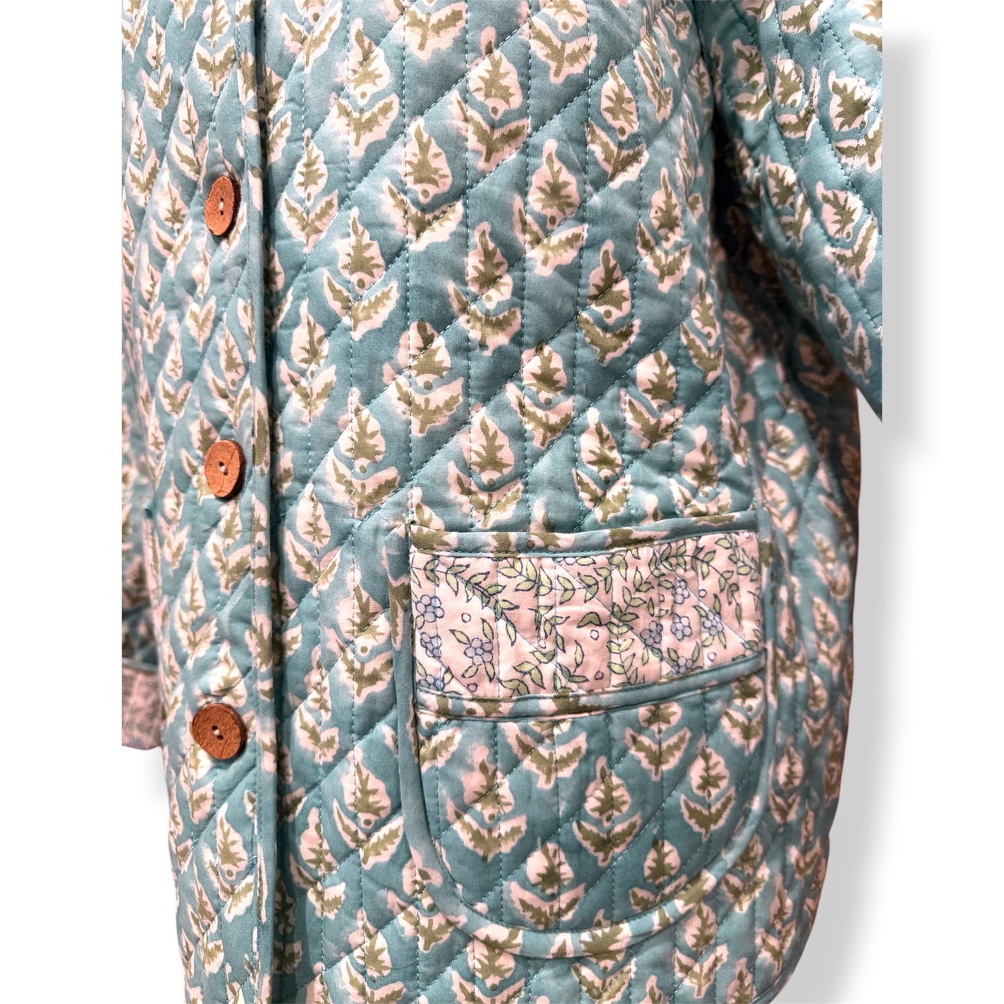 Tiffany Blue Reversible Boxy Jacket
