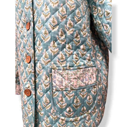Tiffany Blue Reversible Boxy Jacket