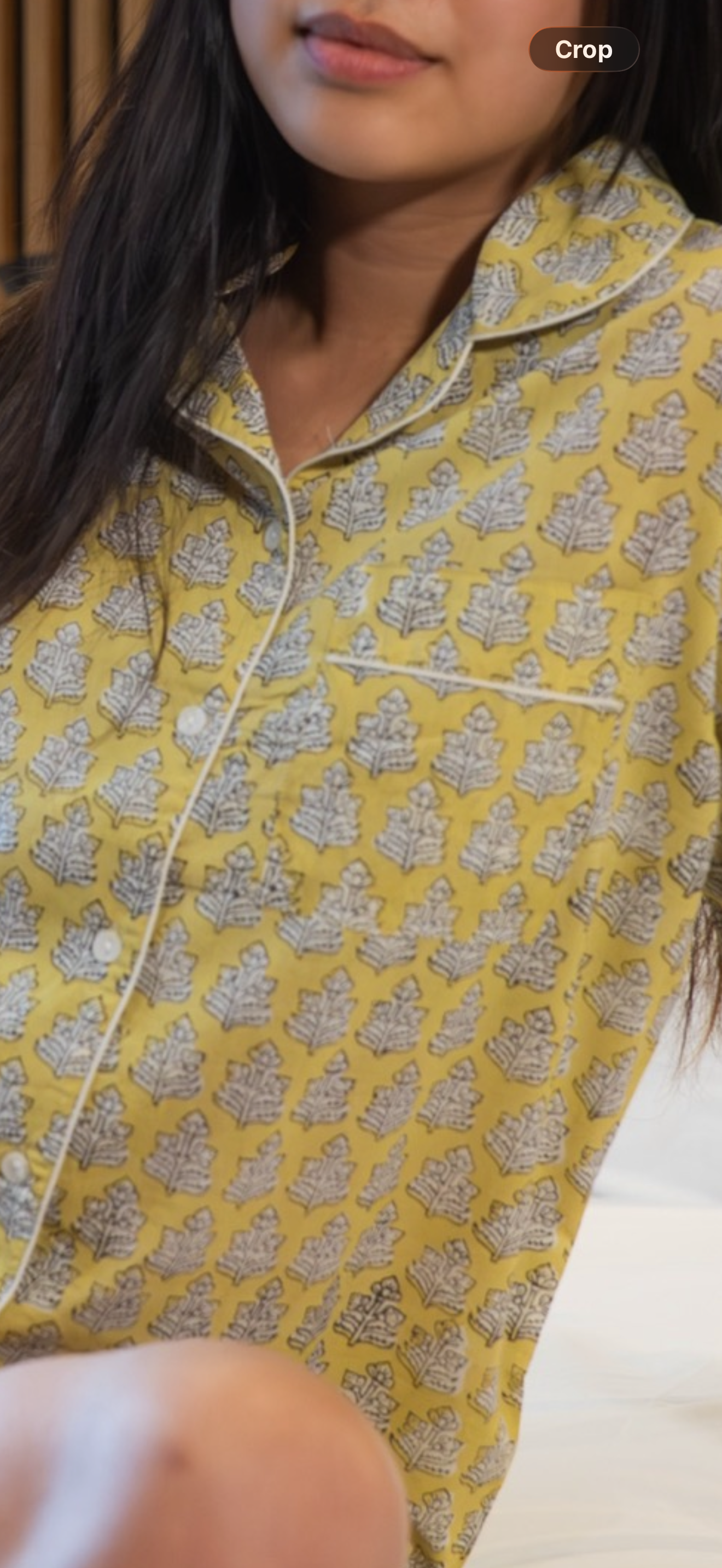 Banana Yellow phoolpati print short set